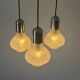 Cascade lamp with 3 glass and chrome shades by WILA, 1960s, Germany