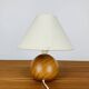 Lampe boule en pin, années 80