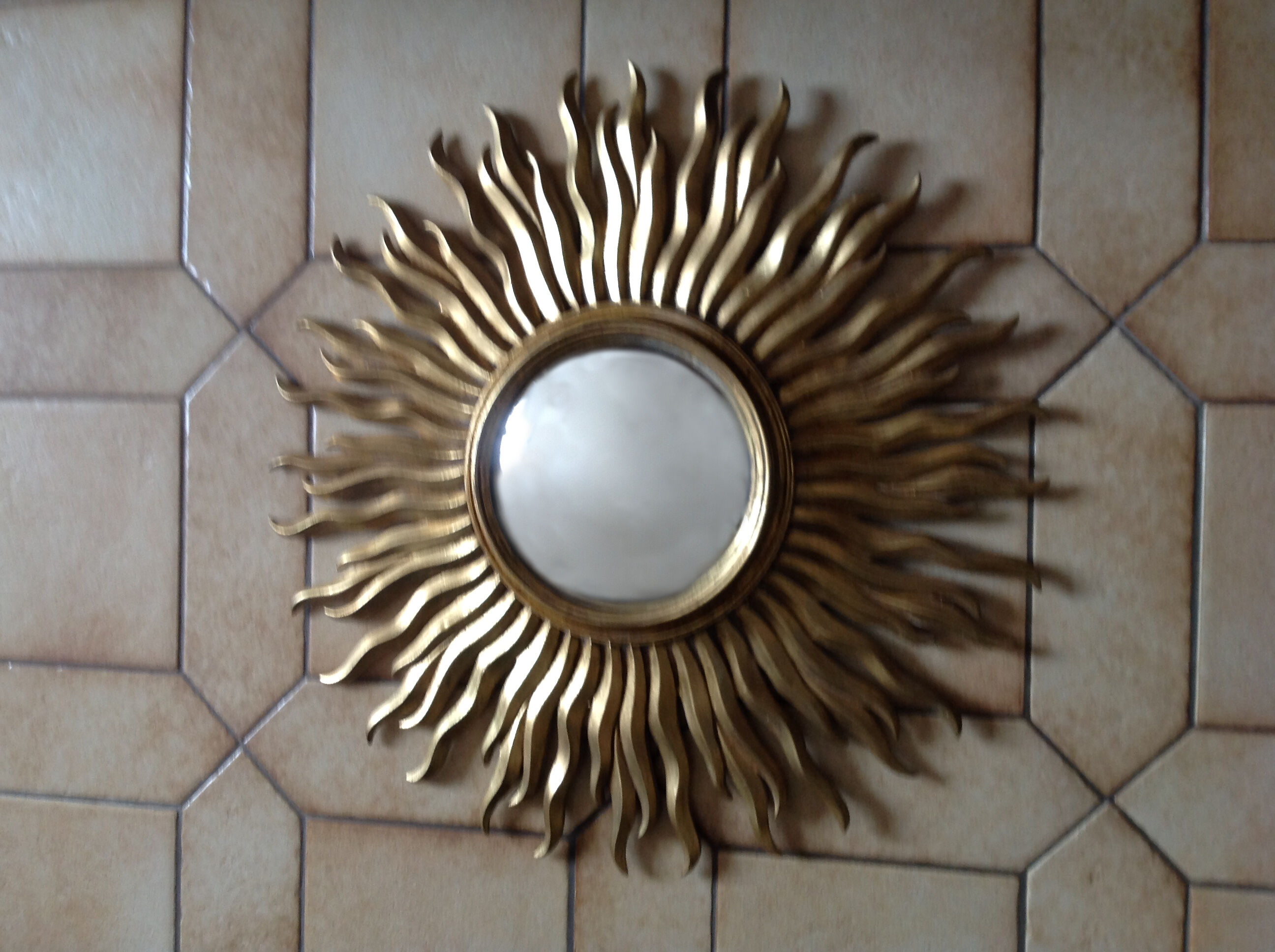 Sun witch vintage diameter 54 cm look mirror
