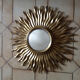 Miroir soleil oeil de sorciere vintage diamètre 54 cm