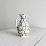 Small vintage ceramic vase or milk jug, graphic pattern