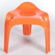 Tabouret vintage orange space age par Casala, 1960