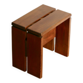 Large stool, selection by Charlotte Perriand for Les Arcs, France, 1960