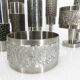 Set of 13 brutalist Space Age vases in steel – BMF, Germany, circa 1970