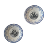 Two decorative plates