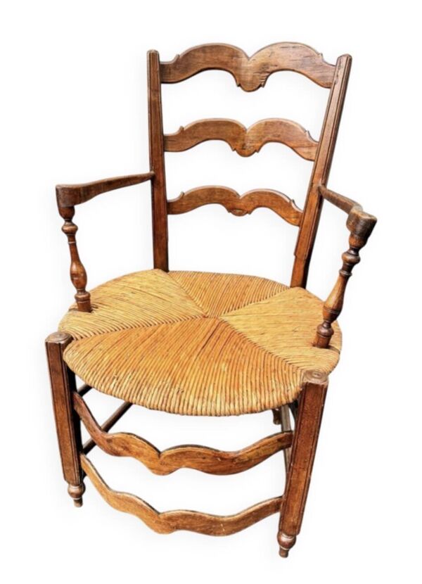 Fauteuil provençal ancien 18-19eme mobilier régional