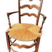 Fauteuil provençal ancien 18-19eme mobilier régional