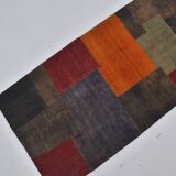 Colorful Vintage Wool Kilim Runner sku 3851