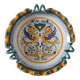 Beautiful Italian ceramic Deruta bowl or compote dish, made and pe