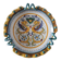 Beautiful Italian ceramic Deruta bowl or compote dish, made and pe