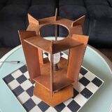 Lampe moderniste en bois - création d’ébénisterie artisanale 70’s