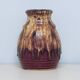 vintage brown & beige dripping West Germany vase (2)