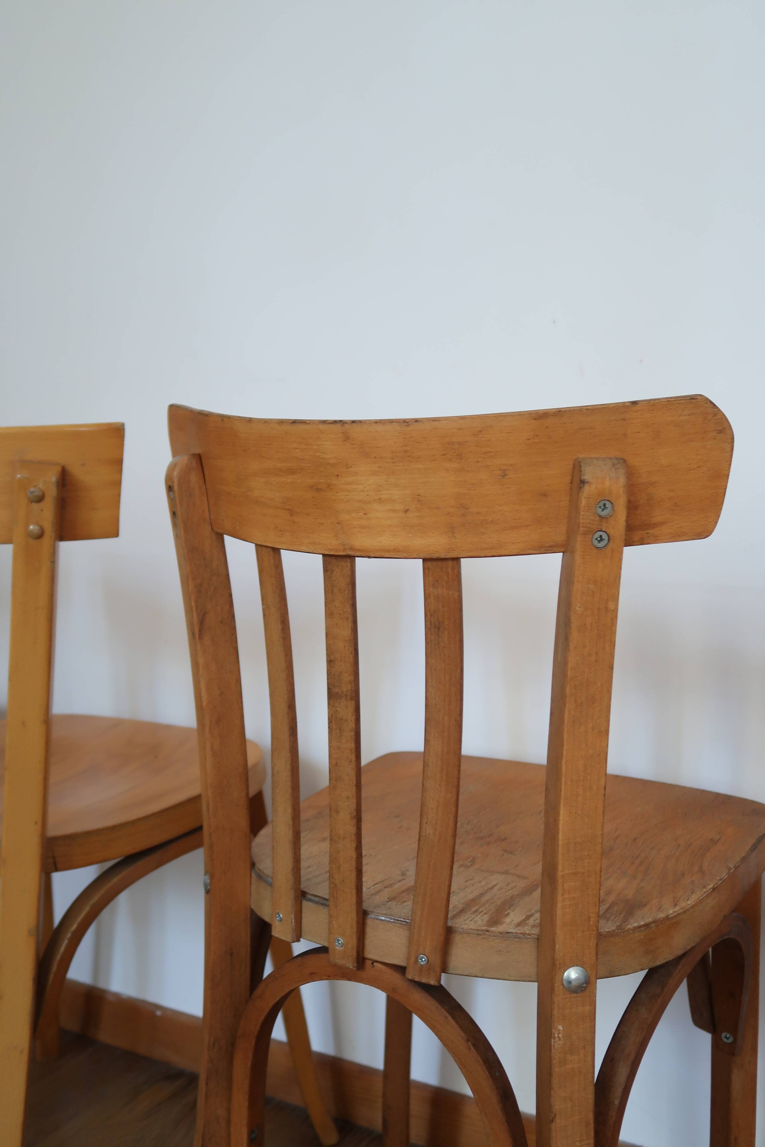 4 vintage bistro chairs