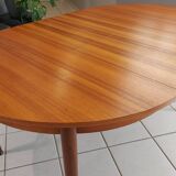 Scandinavian extendable table, vintage teak, 1970s