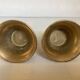 Pair of bronze candlesticks with tulip base