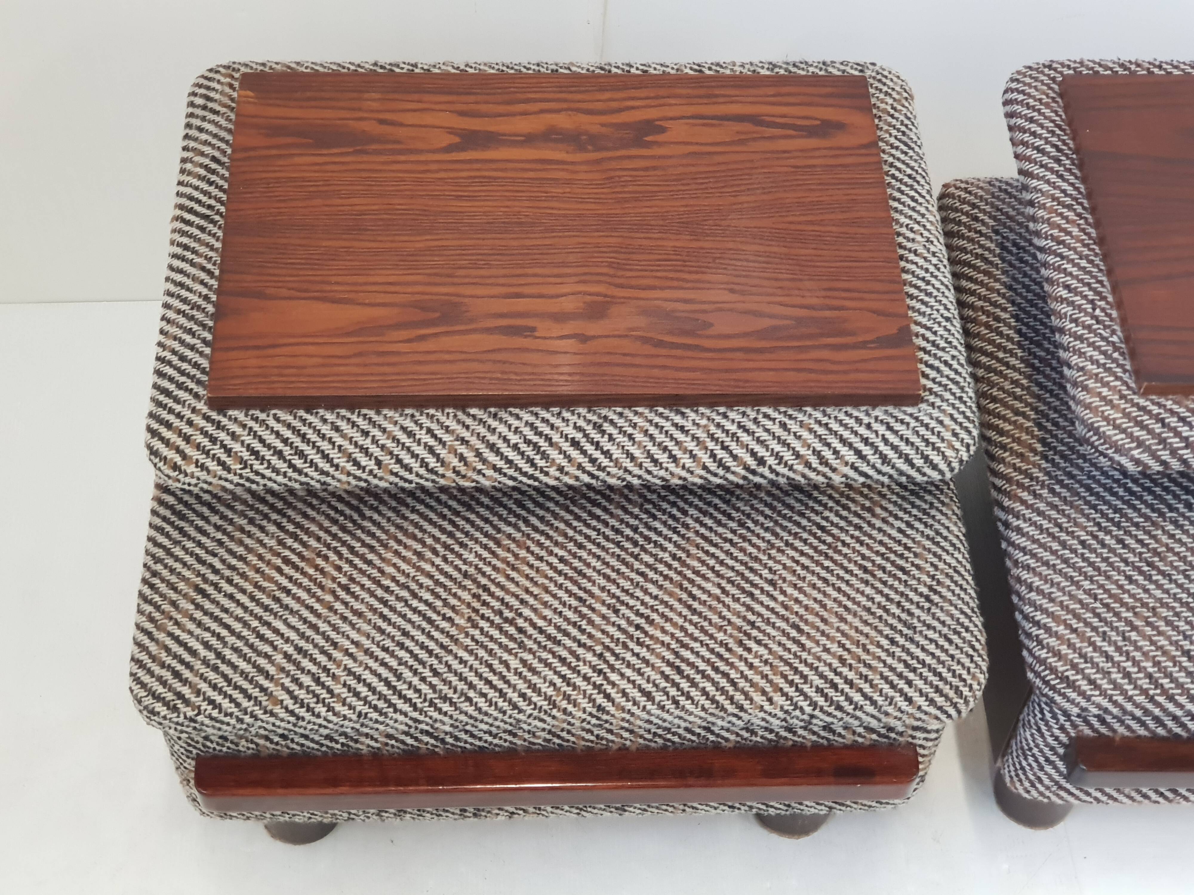Pair of vintage 1960s bedside tables