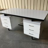 6-drawer desk white laminate