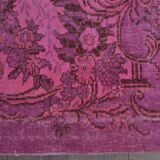 Pink Handknotted Floral Rug sku2356