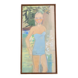 Tableau jeune demoiselle