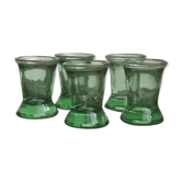 Lot of five glasses with liqueur '50s