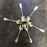 Set of 6 small spoon old Shell