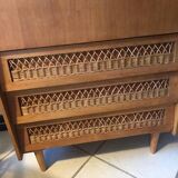 Rattan secretary desk circa 1960
