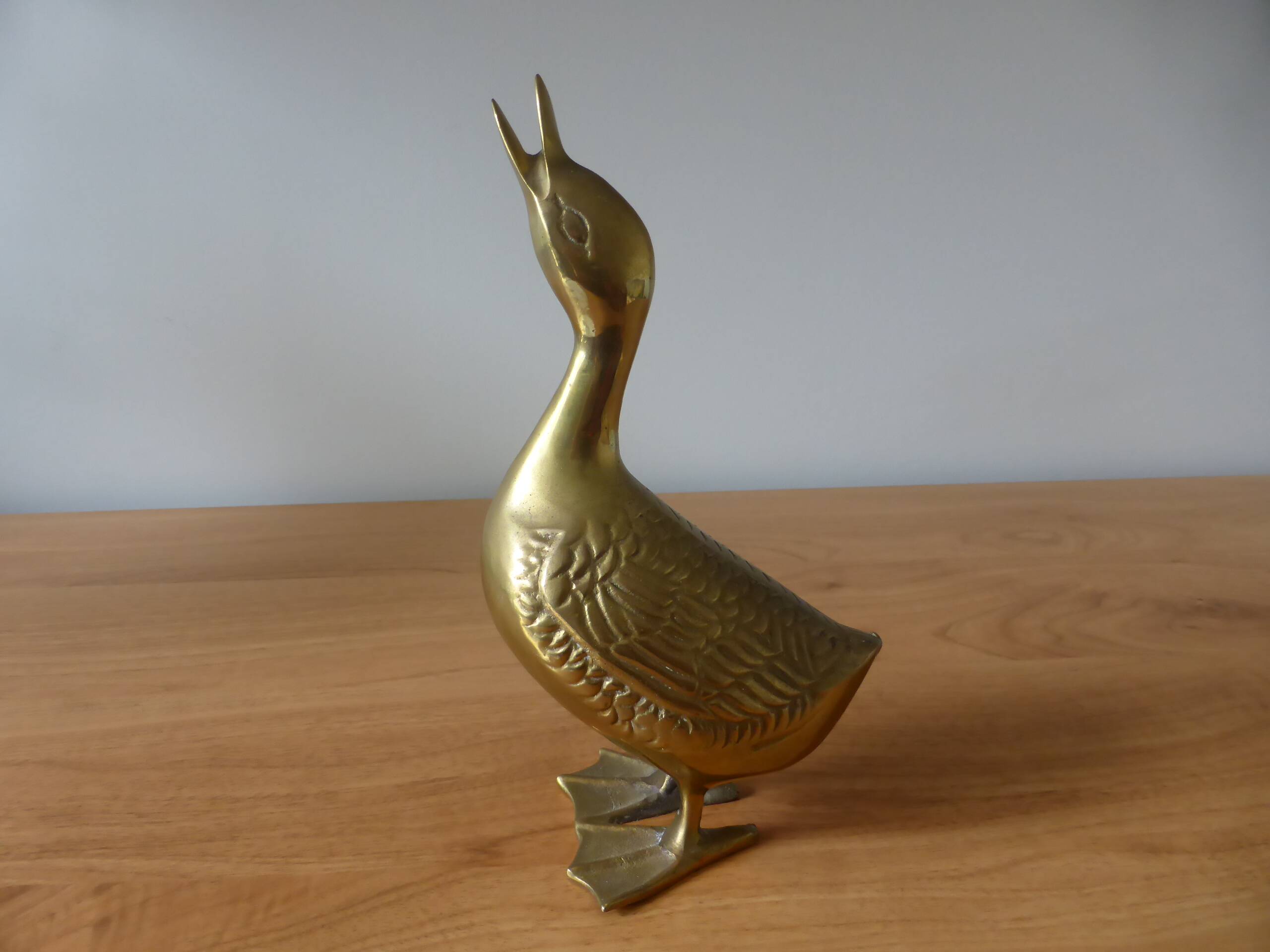 Vintage Brass Duck 240511