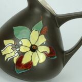 Vase Marei Keramik à décor floral, années 1950