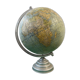 Globe terrestre G Thomas en aluminium mappemonde 1950