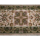 Tapis needlepoint traditionnel portugais zone de laine tapis beige vert65x135cm