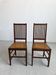 Set of 2 Oak and Cane Chairs by Hans Vollmer for Prag-Rudniker Wickerwork