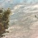 Mid 20th Century French Farmhouse Landscape Oil Painting on Board