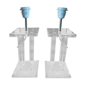 Pair of plexigas lamp legs David Lange