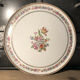 Plat à tarte en porcelaine de Limoges Raynaud à décor floral