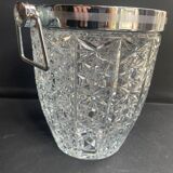 Crystal and chrome metal cooling bucket
