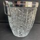 Crystal and chrome metal cooling bucket