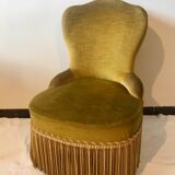 Toad armchair in gold velvet