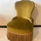 Toad armchair in gold velvet