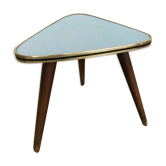 Table d’appoint tripode vert d'eau bleu turquoise