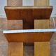 Porte-revues “Palabres” vintage en bois massif démontable, années 70, 40 cm