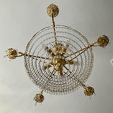 Waterfall chandelier with crystal tassels