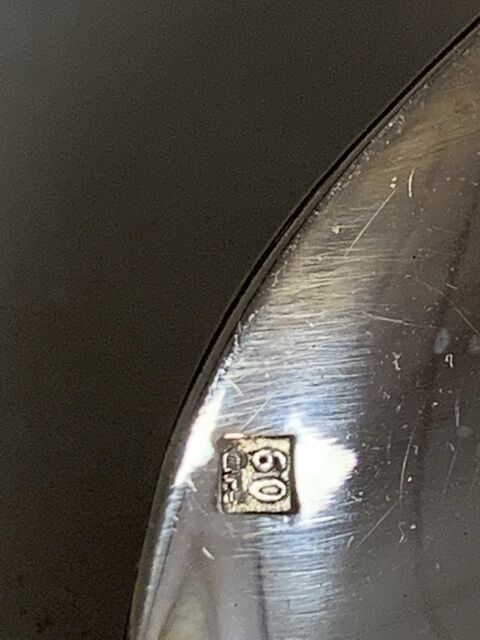 Silver metal cutlery of the silversmith Saint Medard