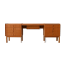 Bureau vintage en chêne avec tiroirs
