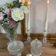 Lot bougeoirs cristal