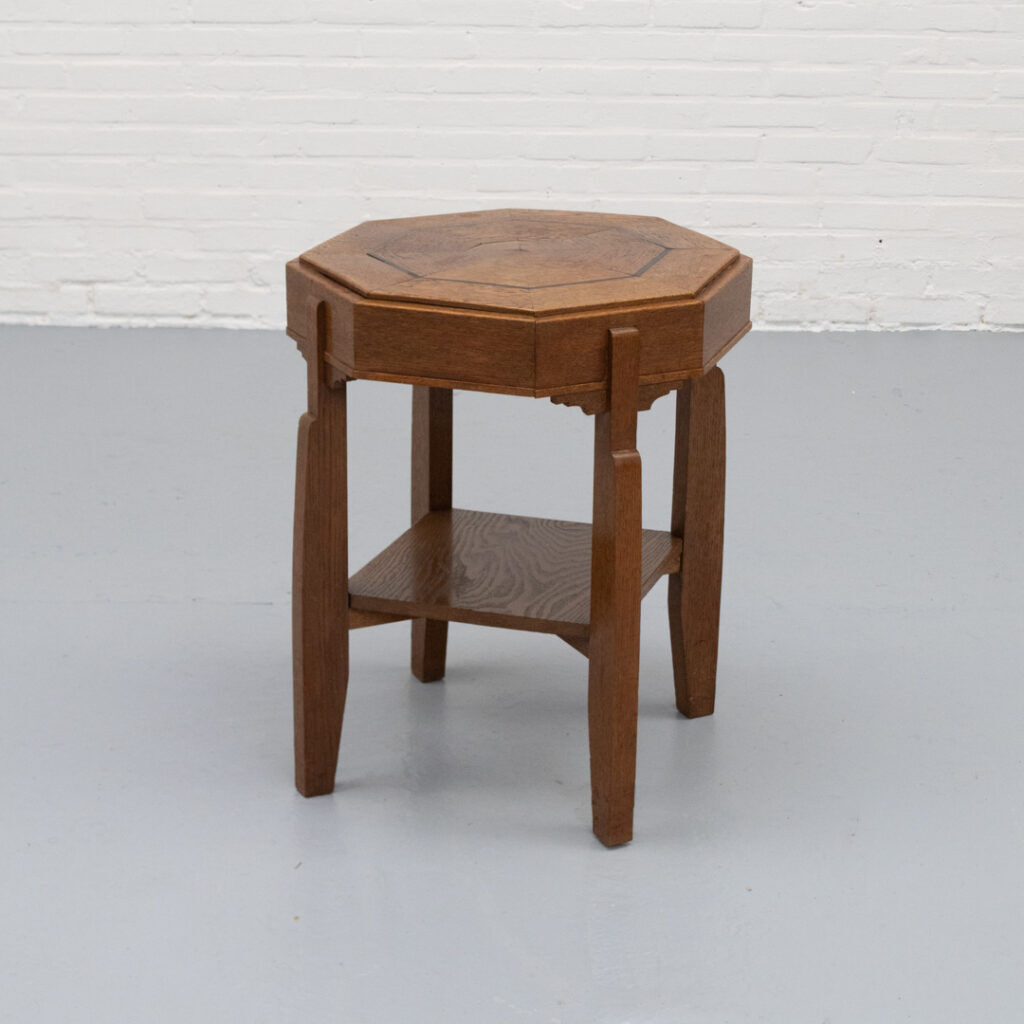 Octagonal Dutch Art Deco side table 1920s
