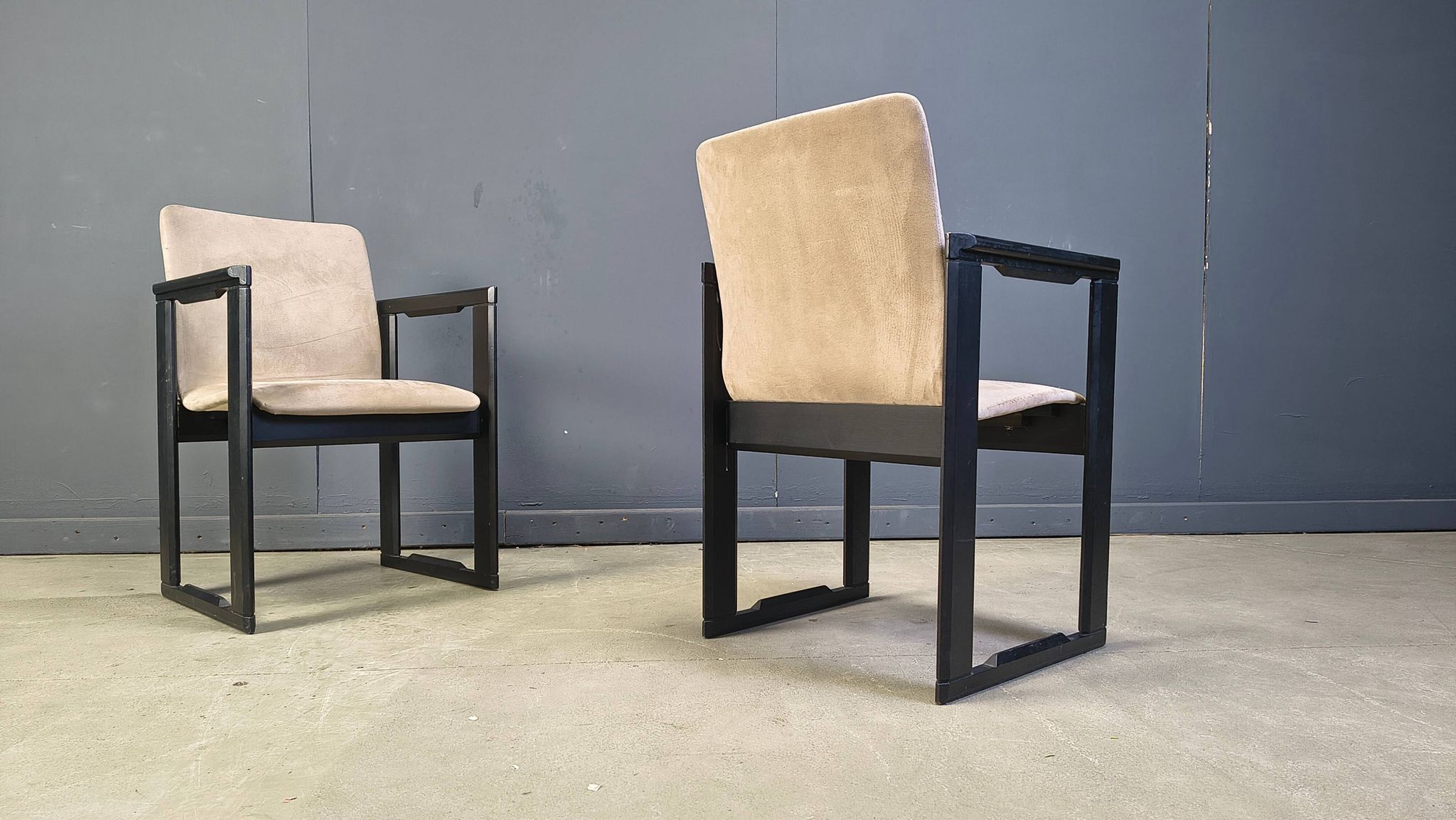 Set of 6 vintage dining chairs attributed to Tobia Scarpa, 1970s