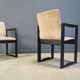 Set of 6 vintage dining chairs attributed to Tobia Scarpa, 1970s