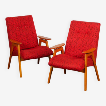 Paire de fauteuils par Jaroslav Smidek produits par Ton vers 1960