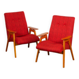 Pair of armchairs by Jaroslav Smidek produced by Ton circa 1960