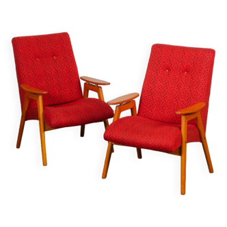 Pair of armchairs by Jaroslav Smidek produced by Ton circa 1960